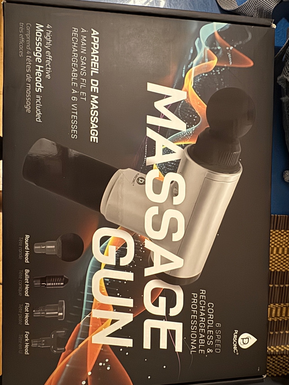 Massage Gun Percussion Massager – Black